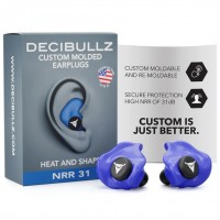 Тапи за стрелба Decibullz Custom Molded Earplugs – персонализирани тапи за уши с термоформоване Тапи за стрелба Decibullz Custom Molded Earplugs – персонализирани тапи за уши с термоформоване