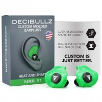 Тапи за стрелба Decibullz Custom Molded Earplugs – персонализирани тапи за уши с термоформоване Тапи за стрелба Decibullz Custom Molded Earplugs – персонализирани тапи за уши с термоформоване